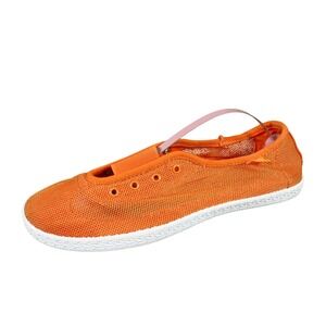 Rocket Dog Mesh Women Mary Jane Sneaker 8.5 Casual Walking Shoe Orange Fabric
